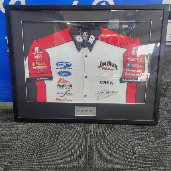 FRAMED JIM BEAM (DICK JOHNSON) RACING PICTURE #GN361324 - Image 2