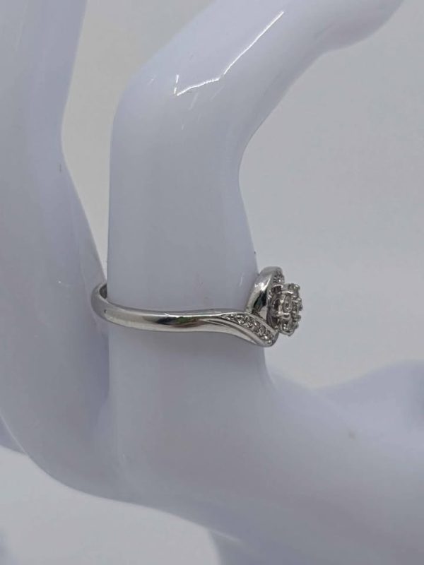 9ct White Gold Diamond Wedding Ring - BL280960 - Image 6
