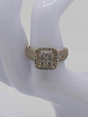Ladies 9ct Yellow.Gold Diamond Wedding Ring - BL295262