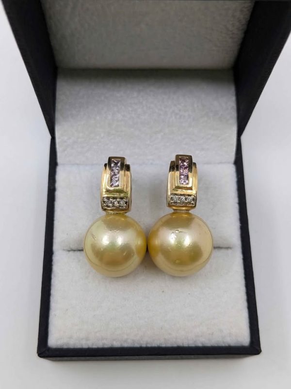 14ct Gold Pearl Earrings - BL323531 - Image 18