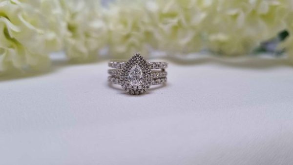 14ct White Gold Bridal Set TW310357 - Image 20