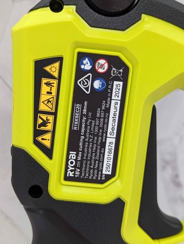 Ryobi 18V Secateurs Skin-Only (R18XSEC20) - BP368082 - Image 4