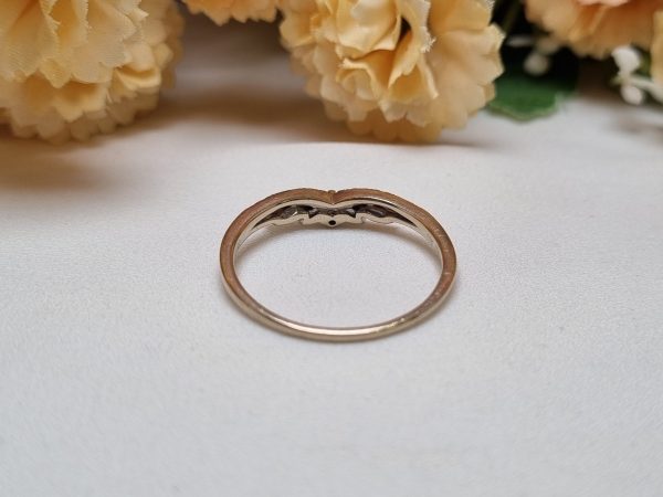 9ct White Gold Petal Ring TW355694 - Image 8