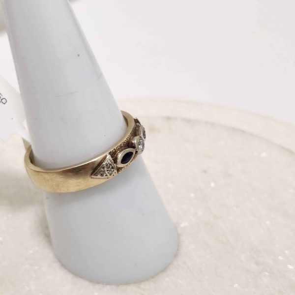 LADIES 9CT YELLOW GOLD RING #GN369254 - Image 8