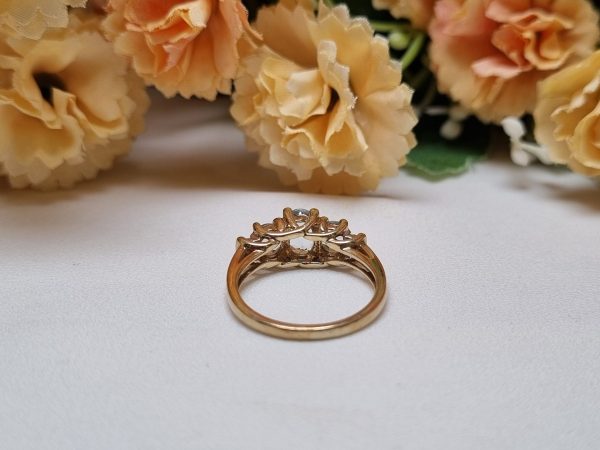 9ct Yellow Gold Blue Stone Dress Ring TW365368 - Image 10
