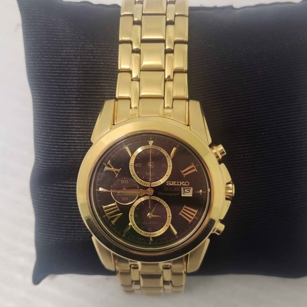 MENS GOLD SEIKO WATCH #GN361902 - Image 9