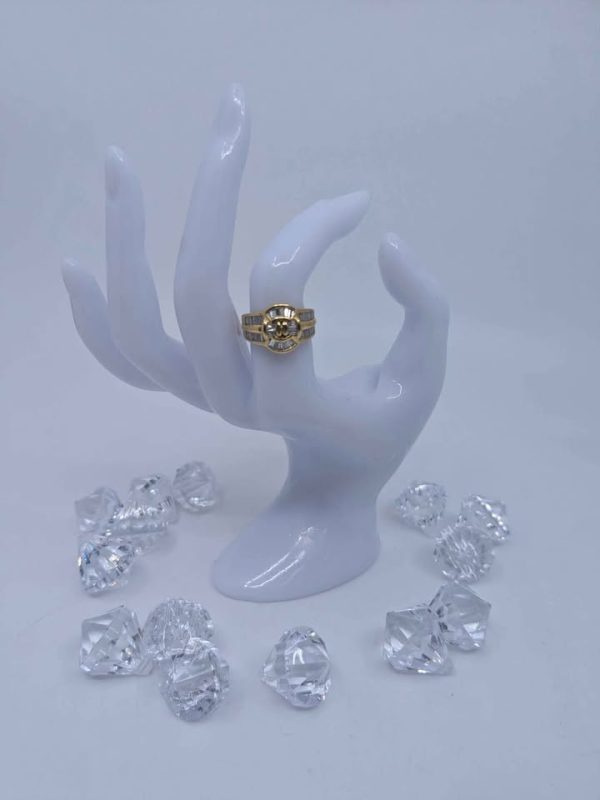 Ladies 18ct Yellow Gold Diamond Statement Ring - BL265371 - Image 2