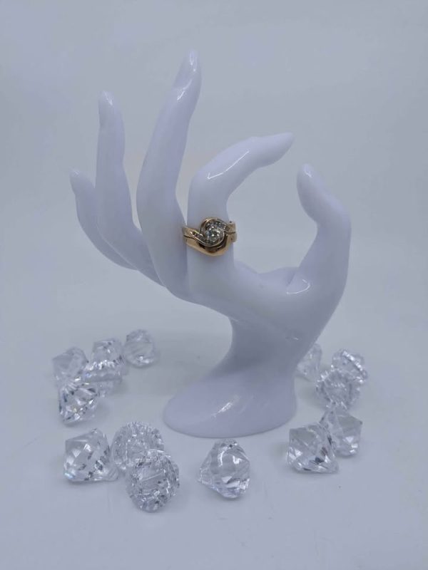 Ladies 9ct Yellow Gold Bridal Set - BL274554 - Image 6