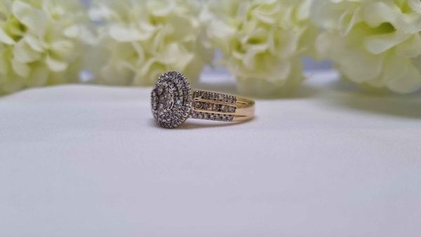 9ct Yellow & White Gold Diamond Cluster Ring TW318985 - Image 27