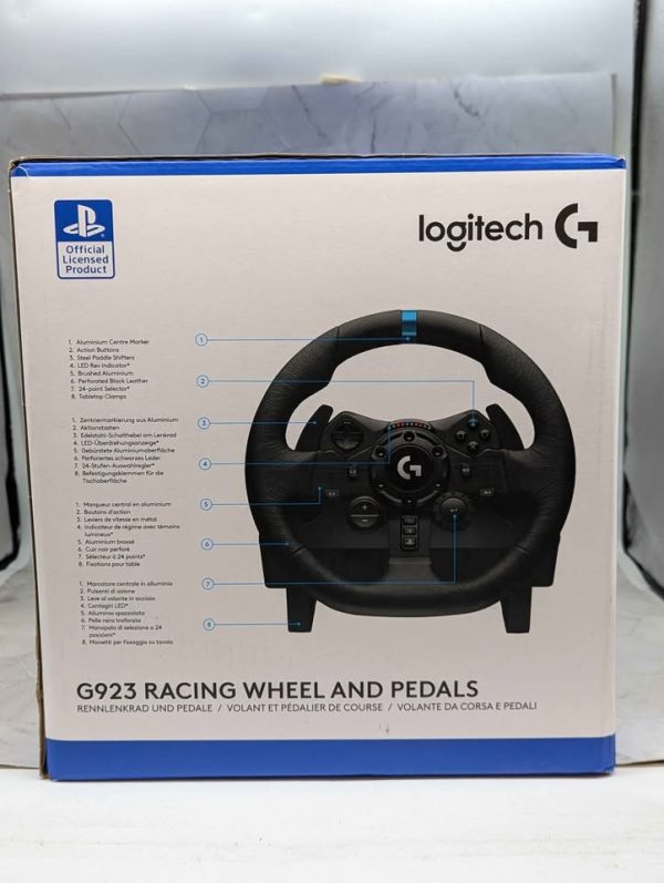 Sealed Logitech TrueForce G923 Racing Wheel & Pedals (PS5/4) - BP366752 - Image 2