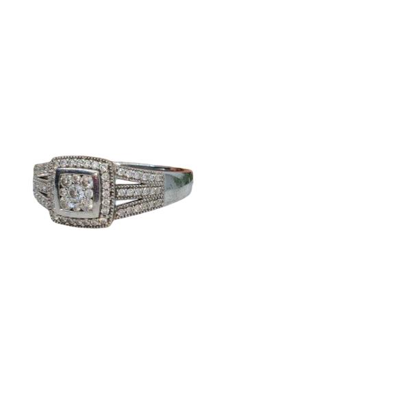 LADIES 18CT WHITE GOLD DIAMOND RING - GN292714 - Image 12