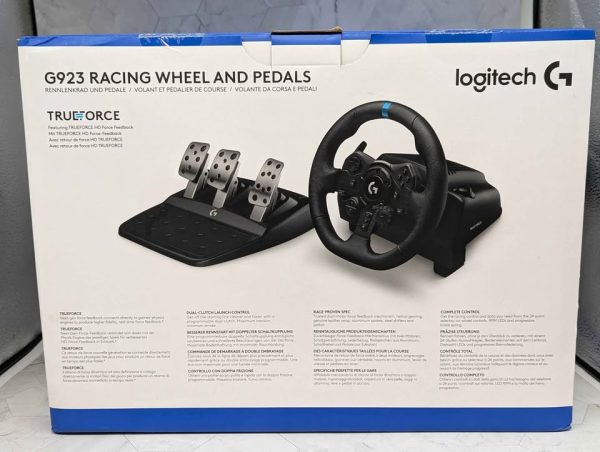 Sealed Logitech TrueForce G923 Racing Wheel & Pedals (PS5/4) - BP366752 - Image 3