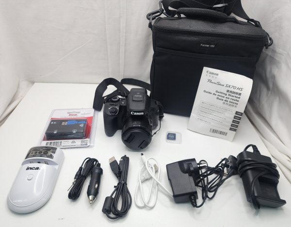Canon Power Shot SX70 HS 4K with Zoom Lens and Accessories - IP363349