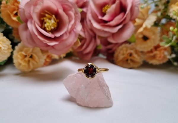 18ct Yellow and White Gold Garnet Ring TW344679 - Image 13