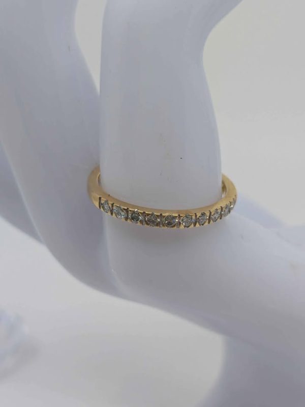 Ladies 18ct Yellow Gold Diamond Eternity Ring - BL329719 - Image 3