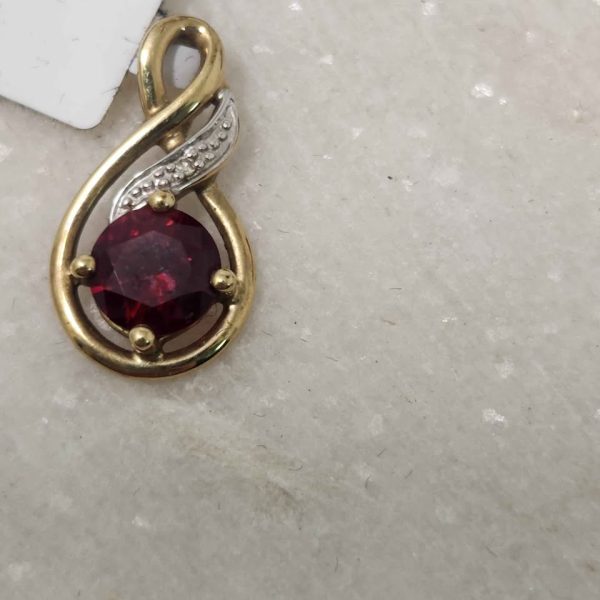 LADIES 9CT YELLO GOLD PENDENTS #GN325008 - Image 4