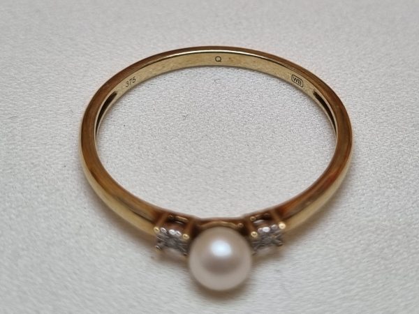 9ct Yellow Gold Pearl Ring TW365369 - Image 2