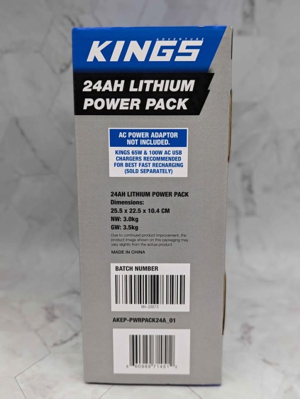 Sealed Adventure Kings 24Ah Lithium Power Pack (AKEP-PWRPACK24A) - BP366467 - Image 3