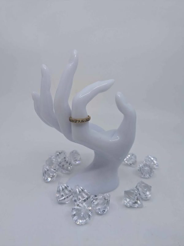 Ladies 9ct Yellow Gold Diamond Wedding Band - BL284859 - Image 5