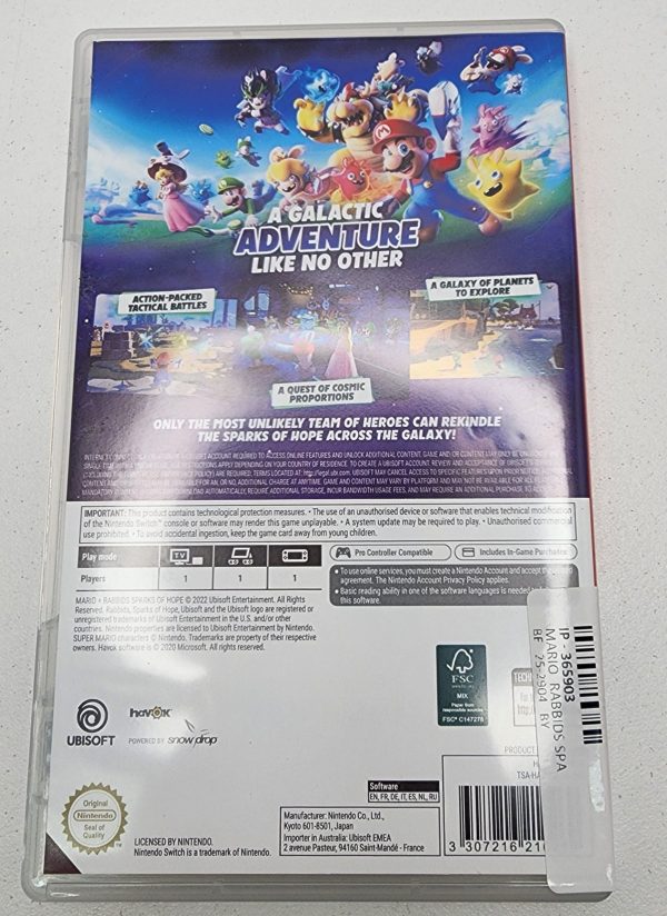 Nintendo Switch Game 'Mario + Rabbids: Sparks of Hope' - IP365903 - Image 6
