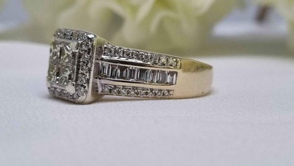 9ct Two Tone Gold Illusion Set Ring TW308692 - Image 18