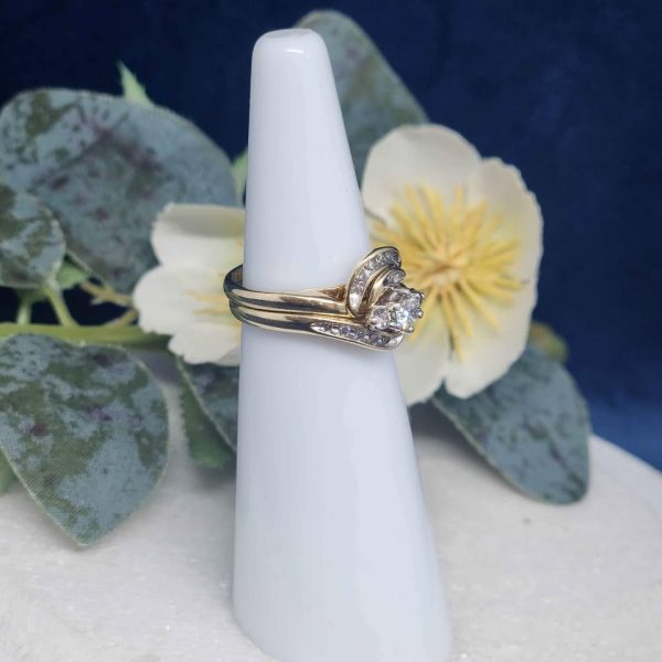 LADIES 9CT GOLD RING SET #GN320337 - Image 8