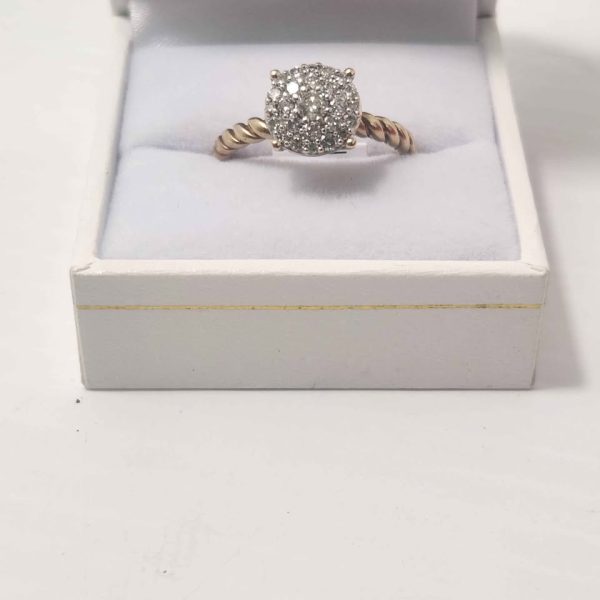 LADIES 9CT YELLOW GOLD RING #GN364813 - Image 7