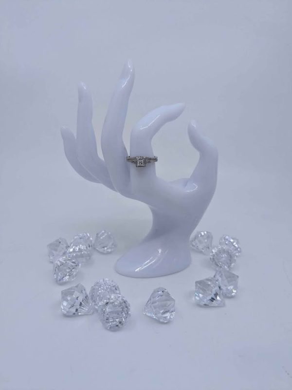 Ladies 9ct White Gold Diamond Engagement Ring - BL262553 - Image 6