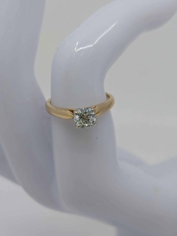 Ladies 14ct Yellow Gold Diamond Engagement Ring - BL284855 - Image 5
