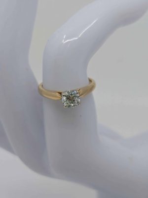 Ladies 14ct Yellow Gold Diamond Engagement Ring - BL284855