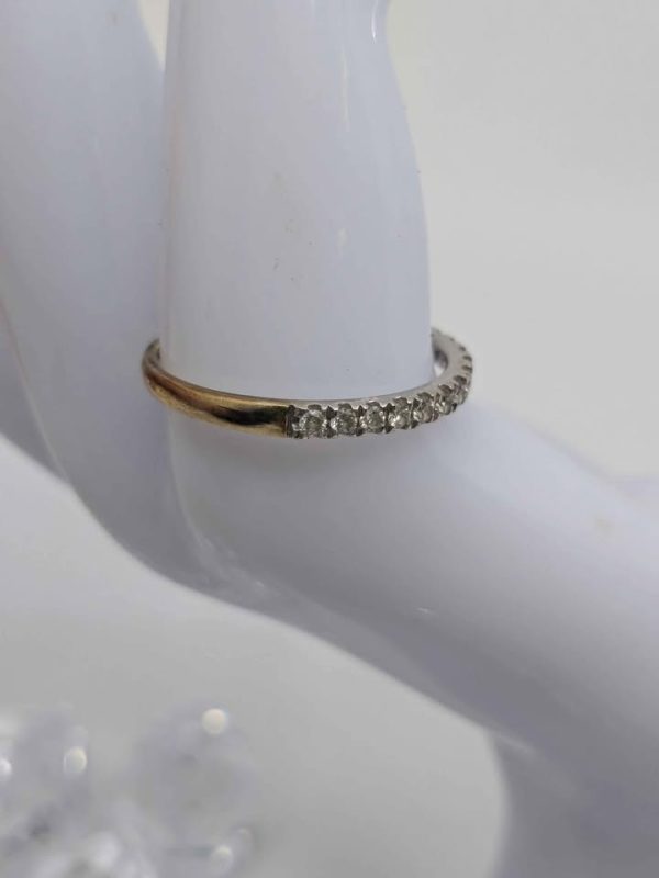Ladies 9ct Yellow Gold Diamond Eternity Ring - BL295261 - Image 6