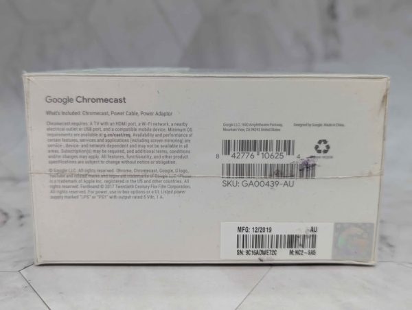 Sealed Google Chromecast - BP365136 - Image 5