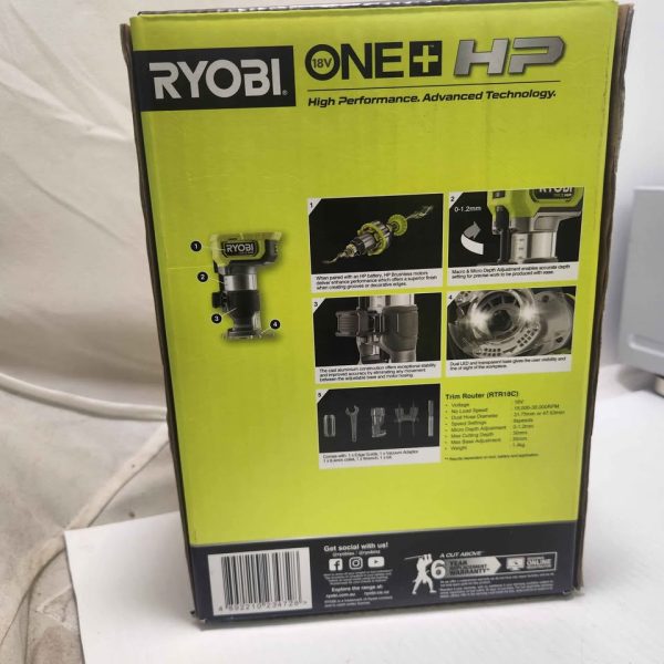 RYOBI ROUTER RTR18C #GN359505 - Image 6