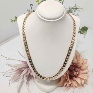 MENS 9CT YELLOW GOLD NECKLACE #GN351250