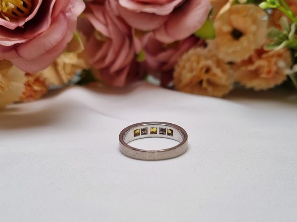 18ct White Gold Diamond and Sapphire Anniversary Ring TW344232 - Image 22