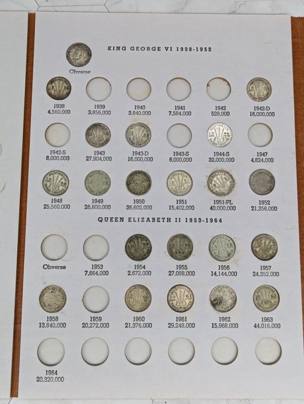 Dansco 32 Pce Three & Six Pence Coin Collectors Set - BP369569 - Image 5