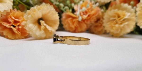 Ladies 18ct Yellow Gold Blue Stone and Diamond Ring TW296241 - Image 29