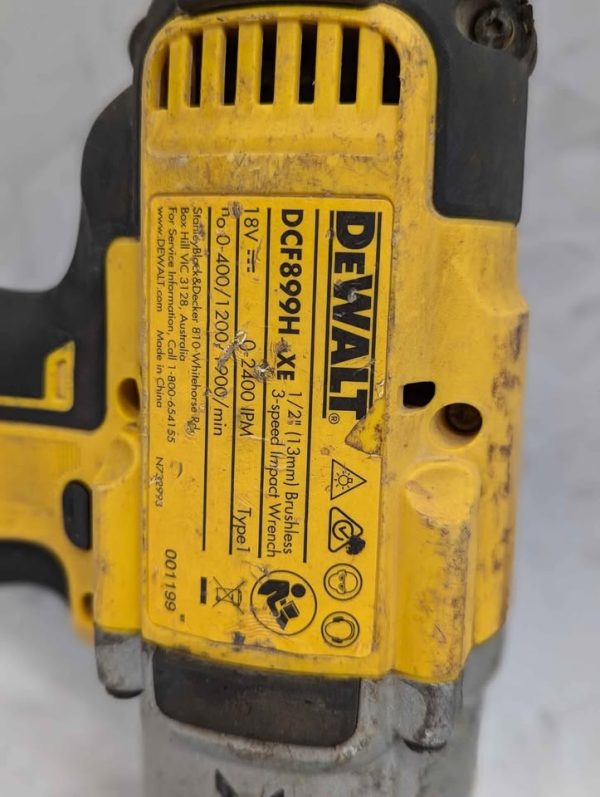 DeWalt 18V XR High Torque 1/2" Impact Wrench Skin-Only (DCF899H) - BP366866 - Image 5