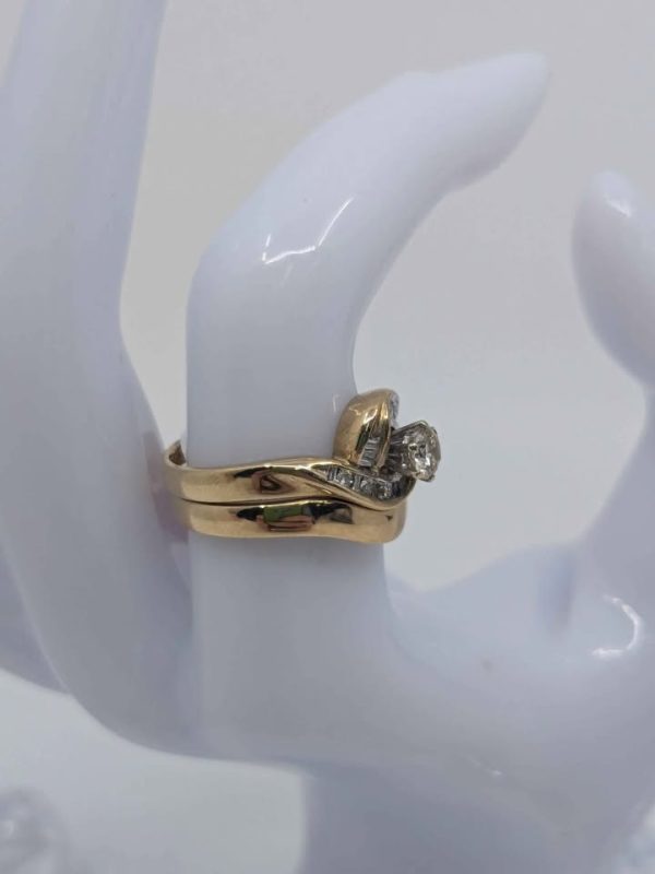 Ladies 9ct Yellow Gold Bridal Set - BL274554 - Image 7