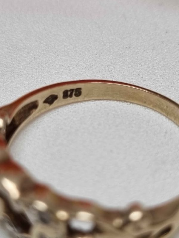 LADIES 9CT YELLOW GOLD DIAMOND RING TW355282 - Image 3