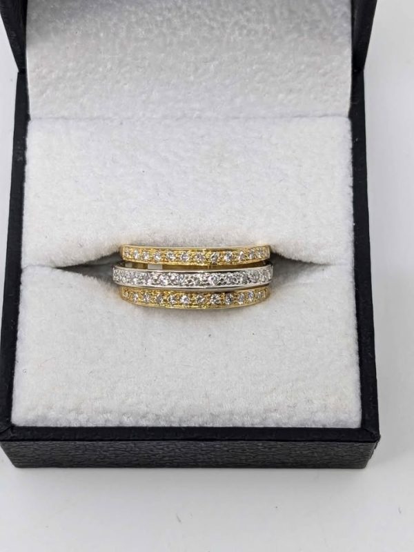 Ladies 18ct Two Tone Ring - BL331962 - Image 15