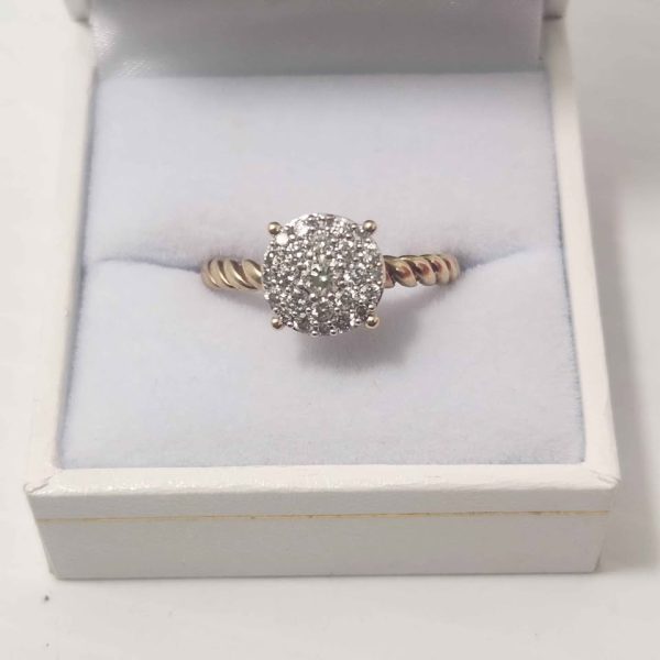 LADIES 9CT YELLOW GOLD RING #GN364813 - Image 6