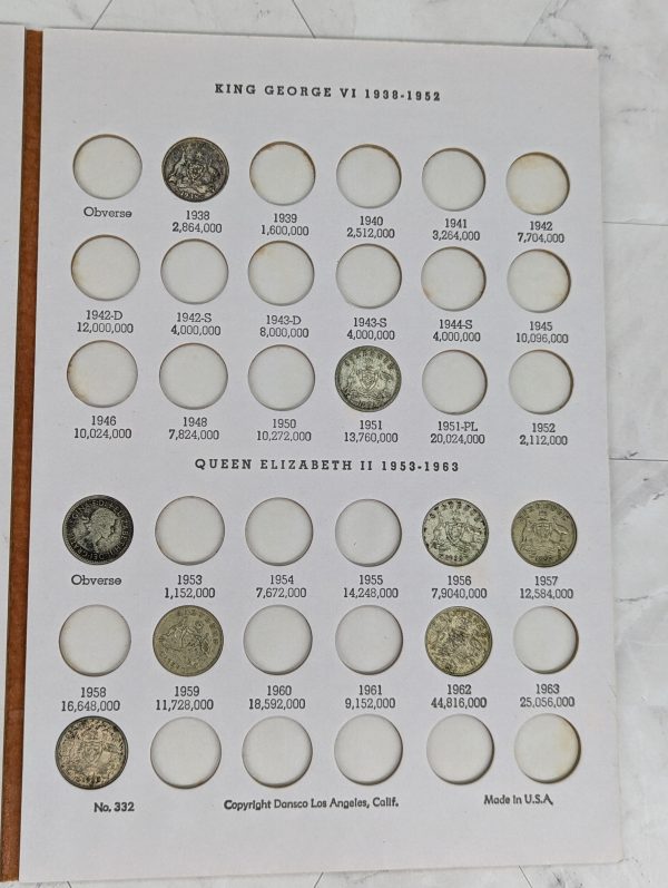 Dansco 32 Pce Three & Six Pence Coin Collectors Set - BP369569 - Image 7