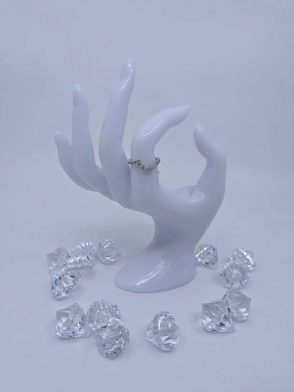 Ladies 18ct White Gold Diamond Contoured Wedding Ring - BL220780 - Image 6