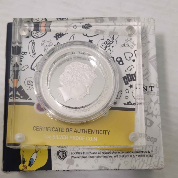UNISEX SILVER SCOOBY-DOO  COIN #GN361326 - Image 2