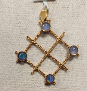 LADIES 18CT YELLOW GOLD PENDANT