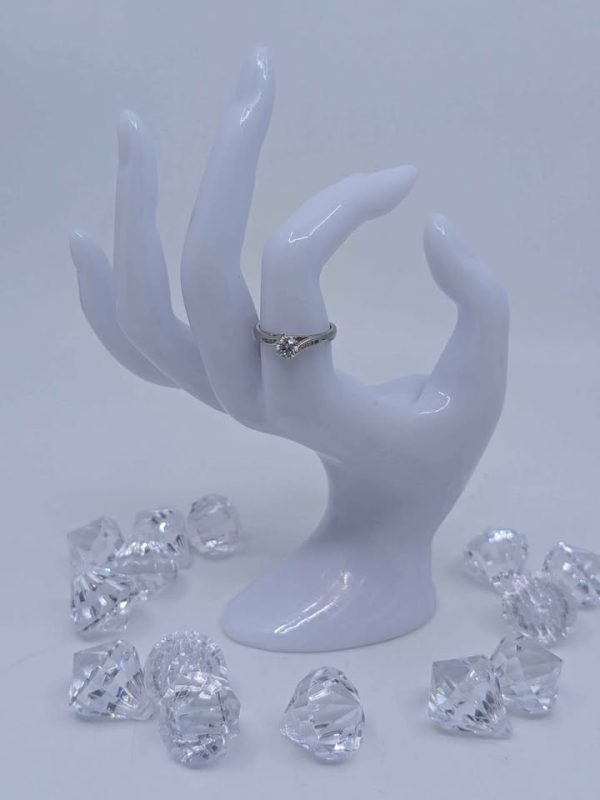 Ladies 18ct White Gold Diamond Engagement Ring - BL276737 - Image 2