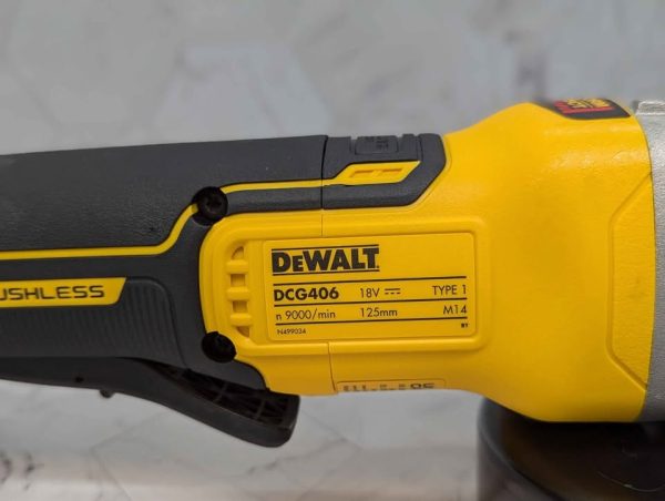 DeWalt 18V XR 125mm Paddle Switch Angle Grinder Skin-Only (DCG406) - BP368246 - Image 5