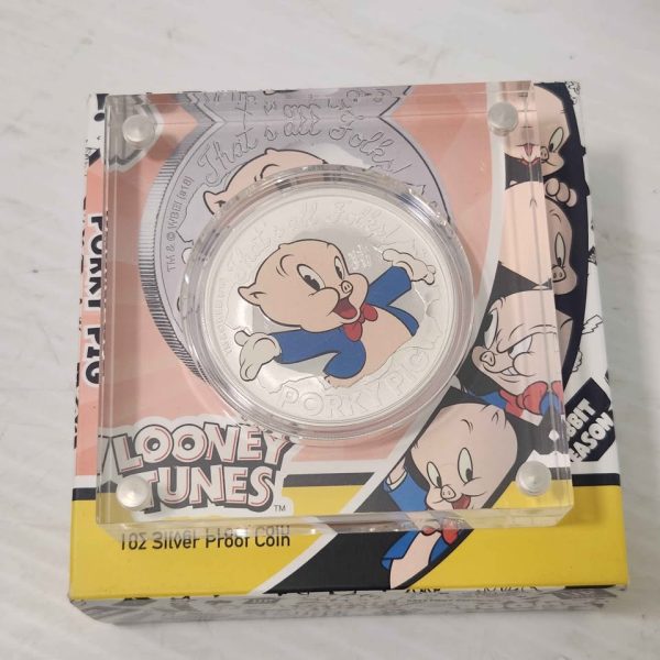 UNISEX SILVER LOONEY TUNES COIN #GN361325 - Image 9