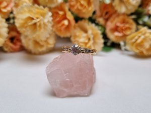 9ct Yellow Gold Claw Set Diamond Ring TW367217